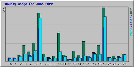 Hourly usage for June 2022