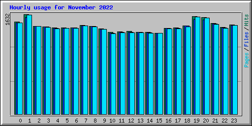Hourly usage for November 2022