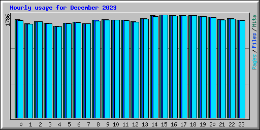 Hourly usage for December 2023