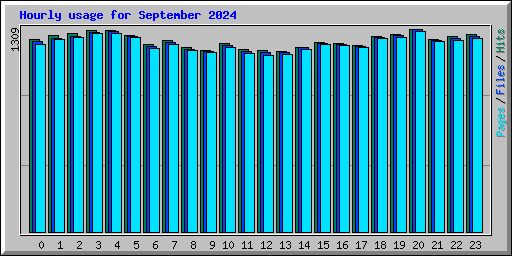 Hourly usage for September 2024