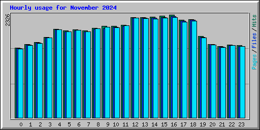 Hourly usage for November 2024